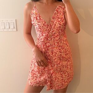 Finders Keepers Red Floral Mini Dress